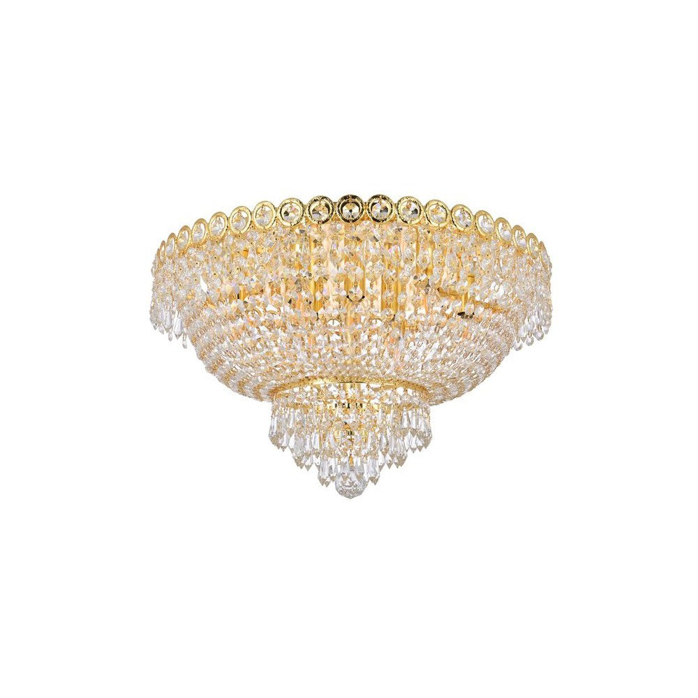 Elegant Lighting CENTURY V1900F20G/RC Flush Mount Transitional - Gold