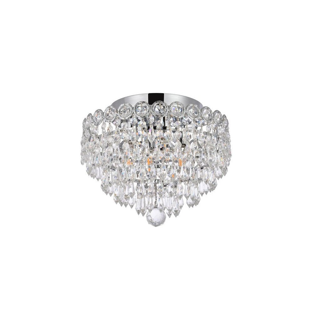 Elegant Lighting CENTURY V1902F12C/RC Flush Mount Transitional - Chrome