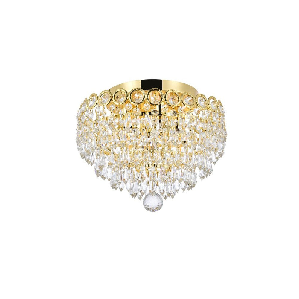 Elegant Lighting CENTURY V1902F12G/RC Flush Mount Transitional - Gold