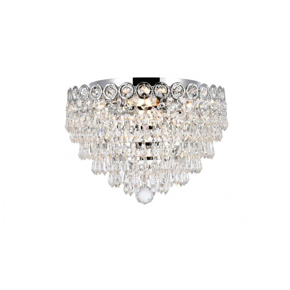 Elegant Lighting CENTURY V1902F14C/RC Flush Mount Transitional - Chrome