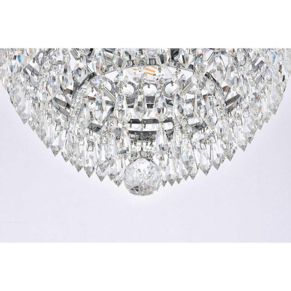 Elegant Lighting CENTURY V1902F14C/RC Flush Mount Transitional - Chrome