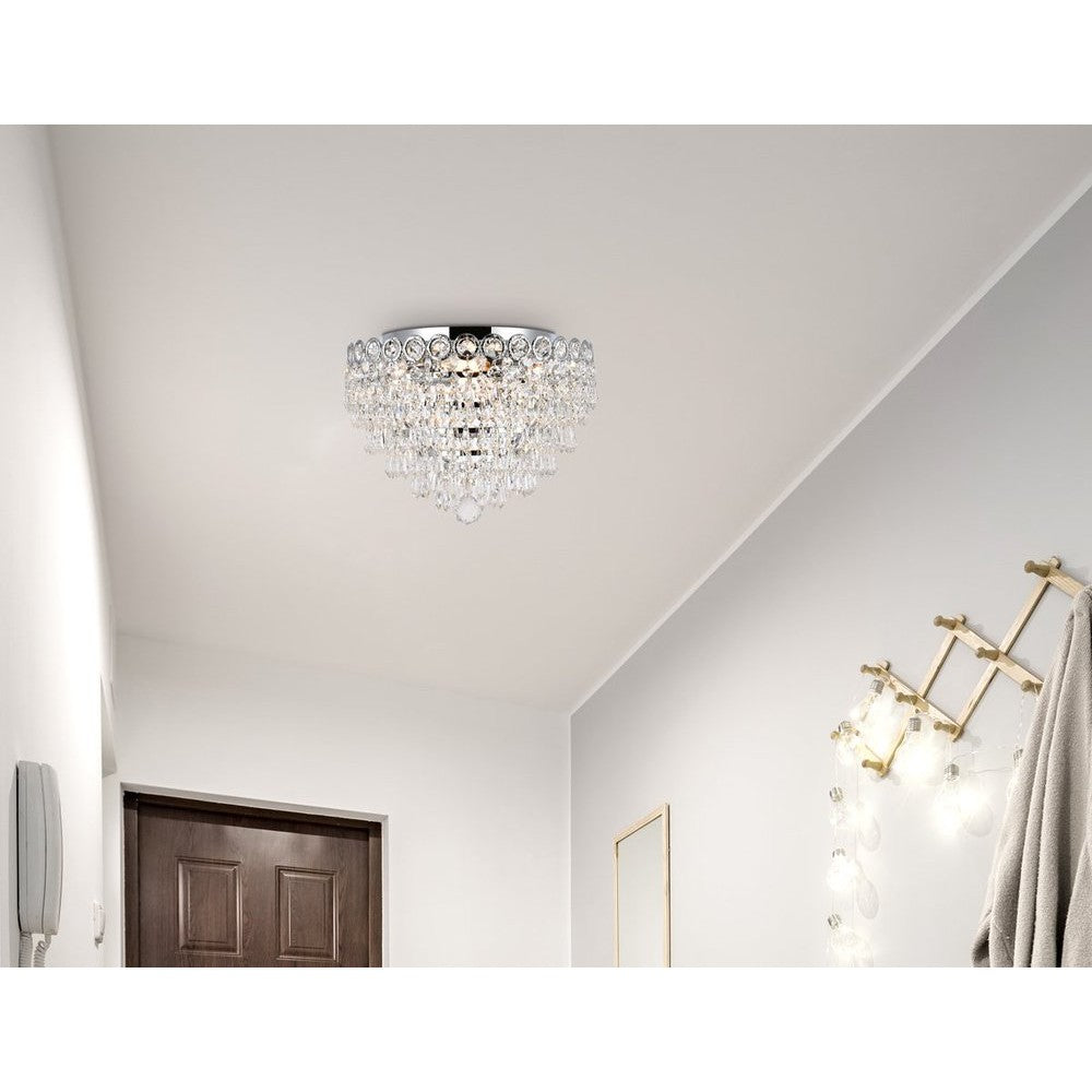 Elegant Lighting CENTURY V1902F14C/RC Flush Mount Transitional - Chrome