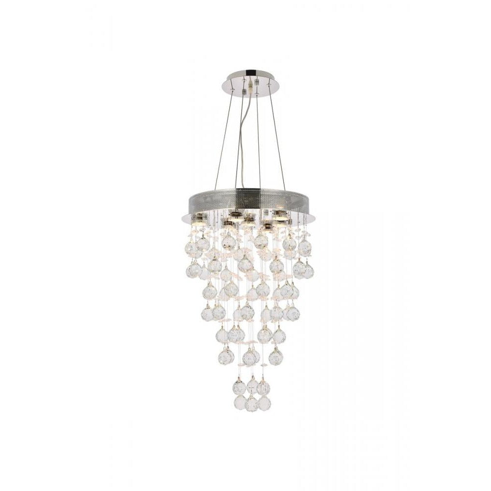 Elegant Lighting GALAXY V2006D16C/RC Pendant Contemporary - Chrome