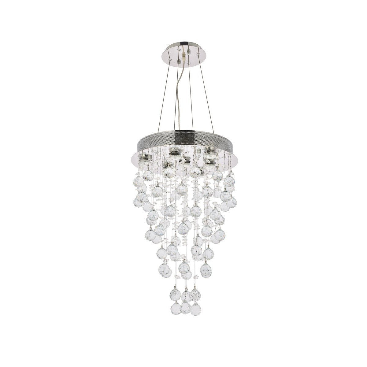 Elegant Lighting GALAXY V2006D16C/RC Pendant Contemporary - Chrome