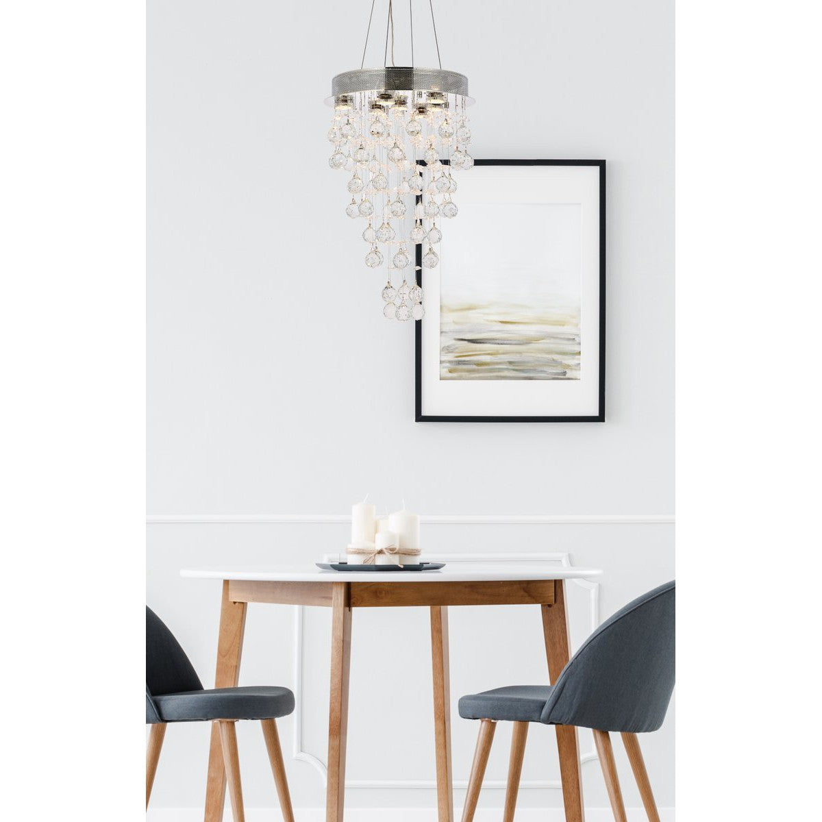 Elegant Lighting GALAXY V2006D16C/RC Pendant Contemporary - Chrome