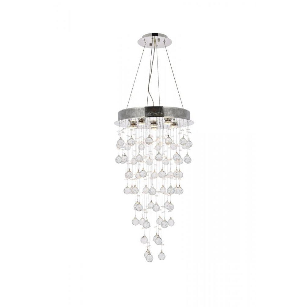 Elegant Lighting GALAXY V2006D18C/RC Pendant Contemporary - Chrome