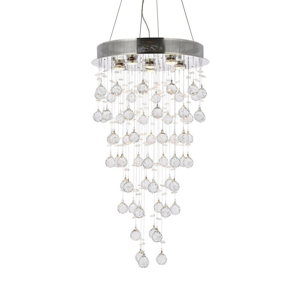 Elegant Lighting GALAXY V2006D18C/RC Pendant Contemporary - Chrome