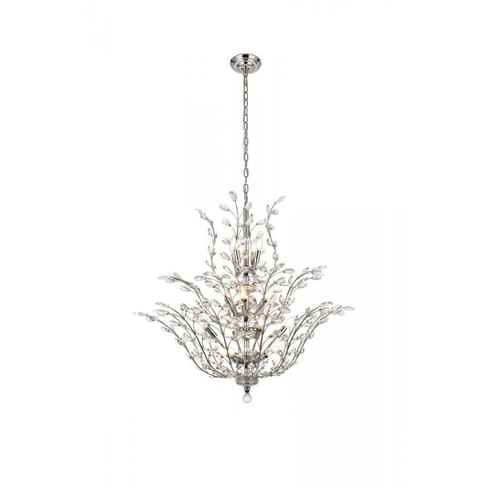 Elegant Lighting ORCHID V2011G41C/RC Chandelier Transitional - Chrome