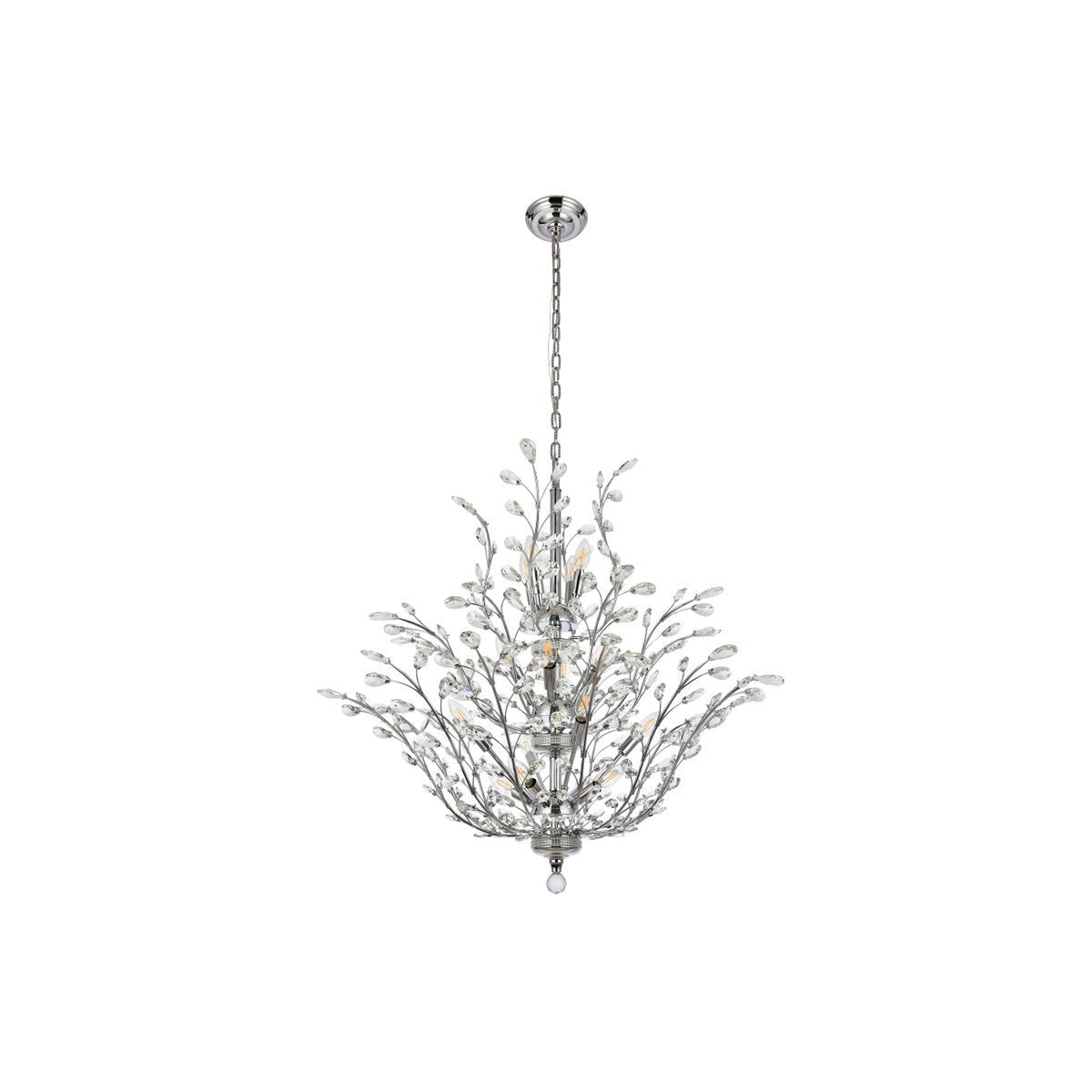 Elegant Lighting ORCHID V2011G41C/RC Chandelier Transitional - Chrome