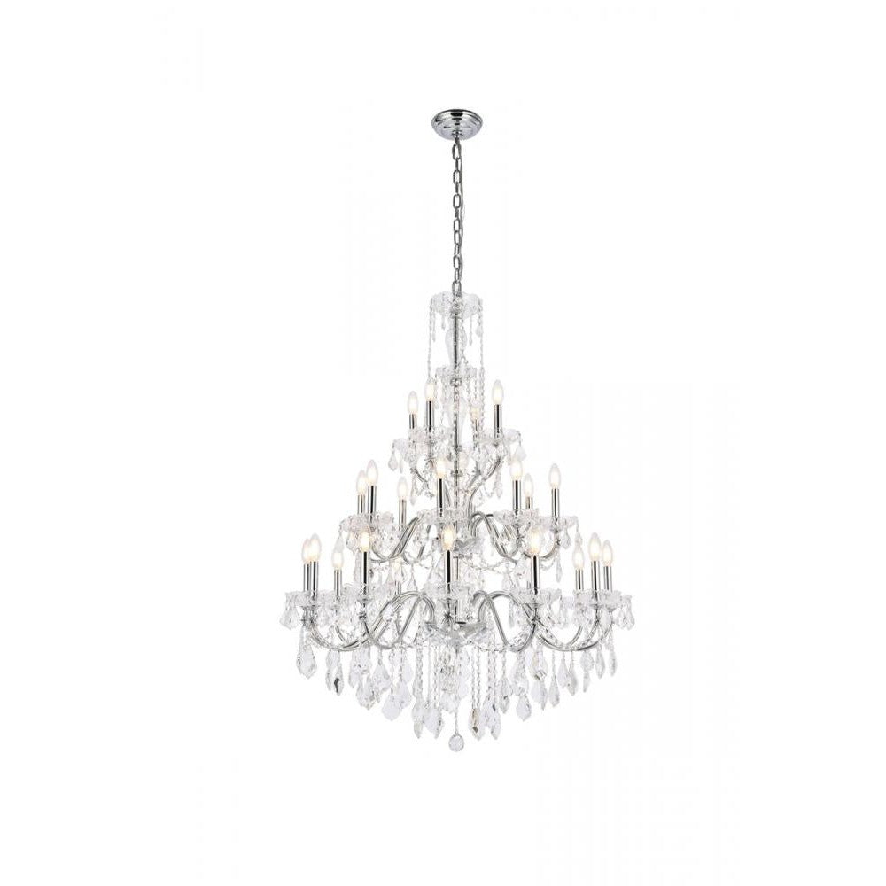 Elegant Lighting ST. FRANCIS V2015G36C/RC Chandelier Transitional - Chrome