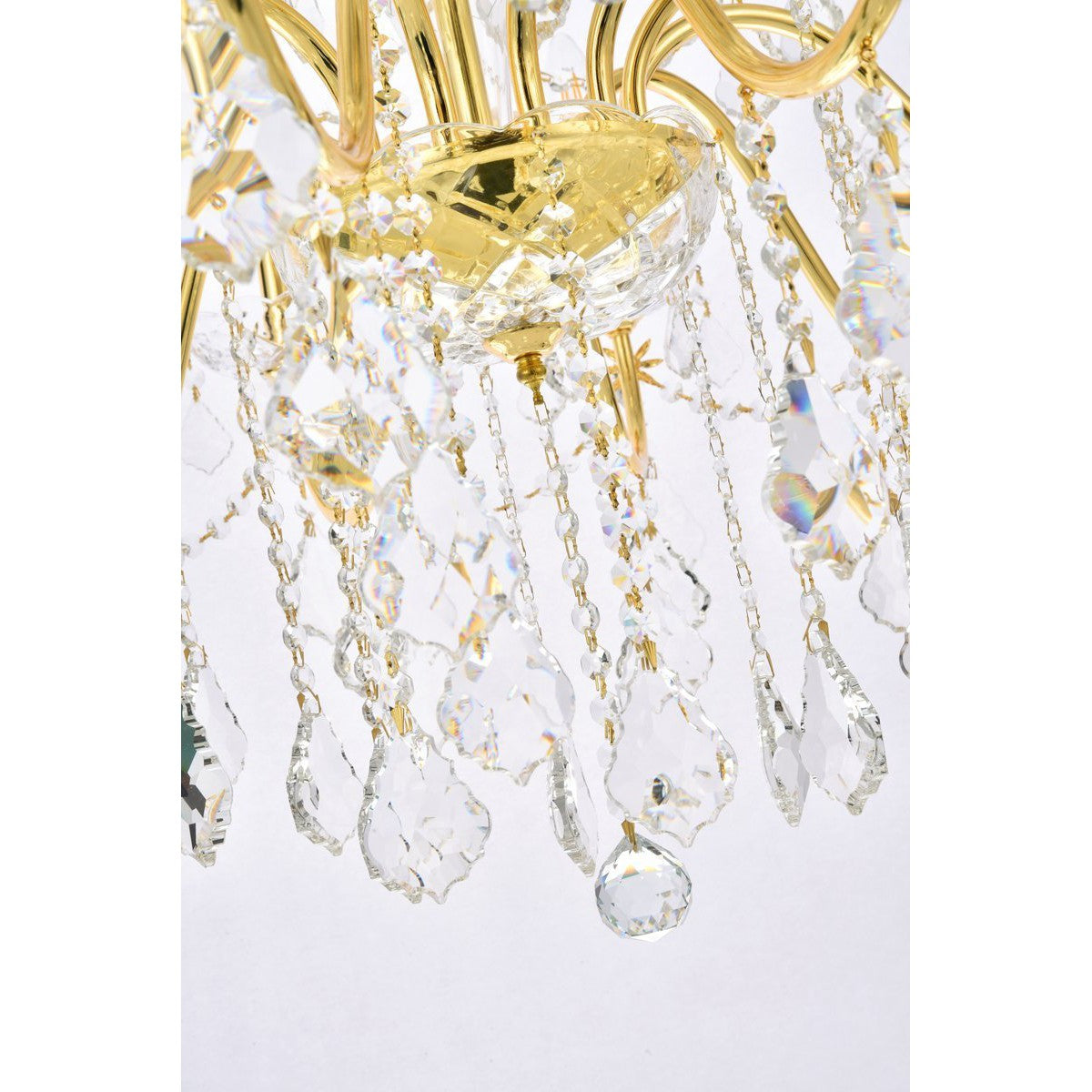 Elegant Lighting ST. FRANCIS V2015G36G/RC Chandelier Transitional - Gold