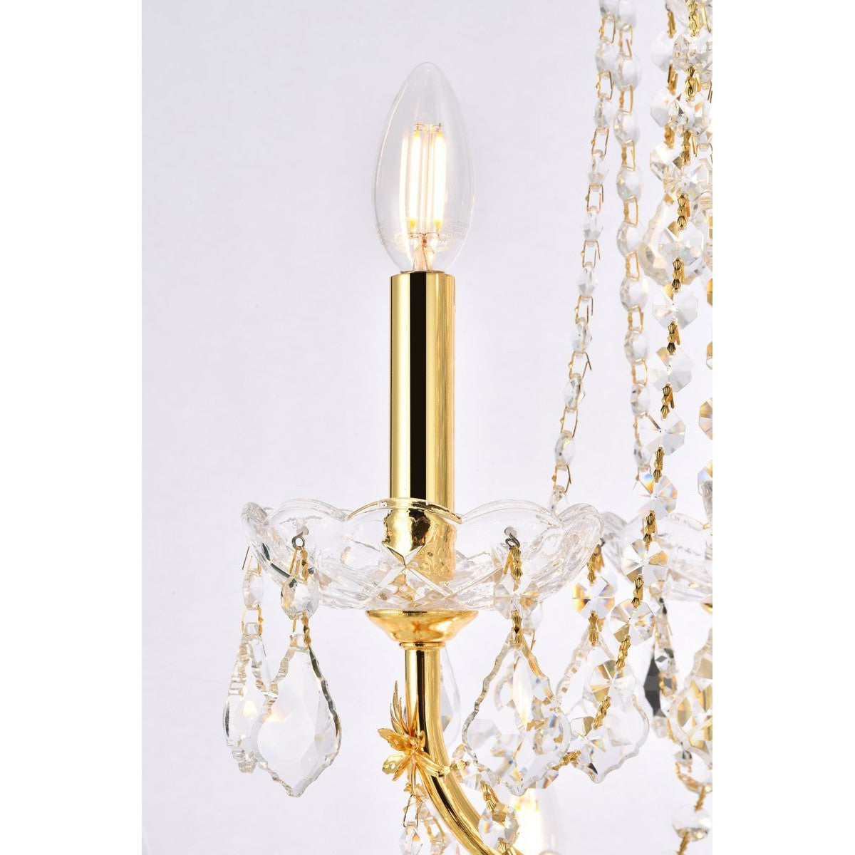 Elegant Lighting ST. FRANCIS V2015G36G/RC Chandelier Transitional - Gold