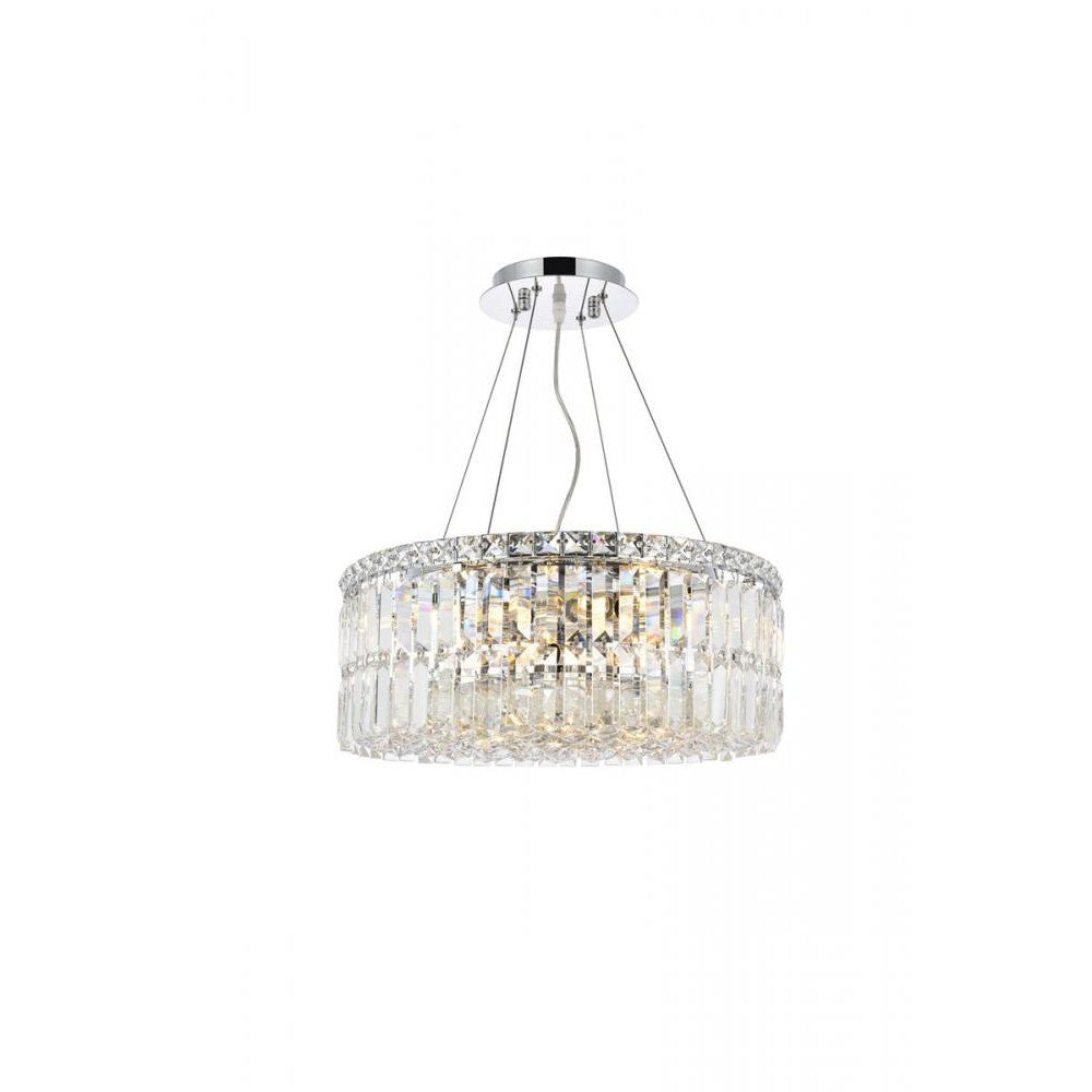 Elegant Lighting MAXIME V2030D20C/RC Chandelier Contemporary - Chrome