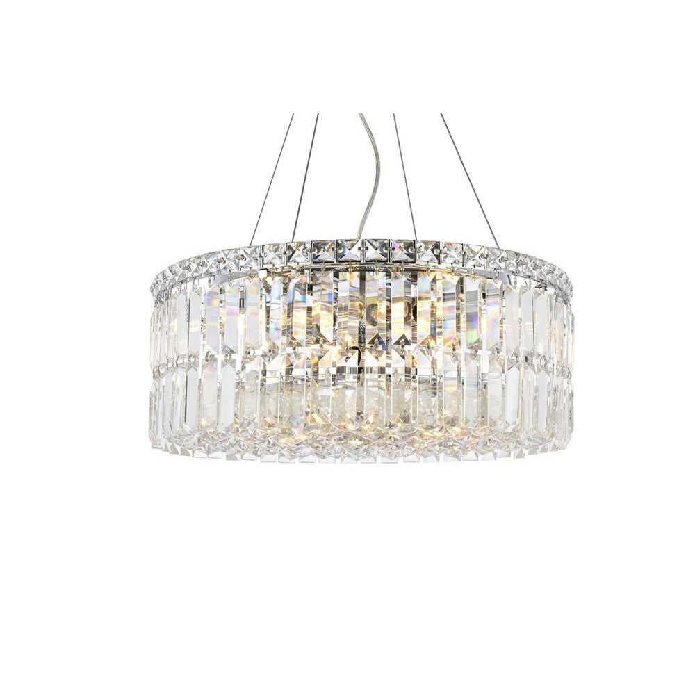 Elegant Lighting MAXIME V2030D20C/RC Chandelier Contemporary - Chrome