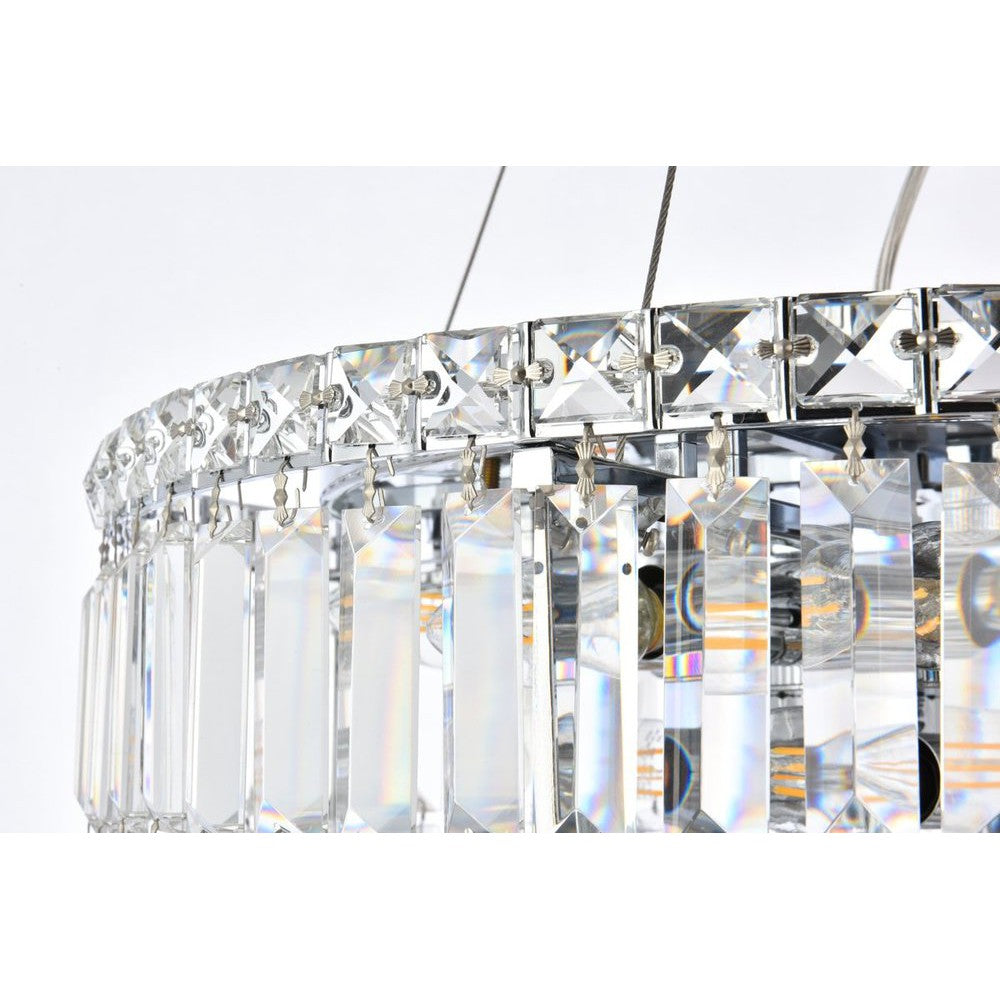 Elegant Lighting MAXIME V2030D20C/RC Chandelier Contemporary - Chrome