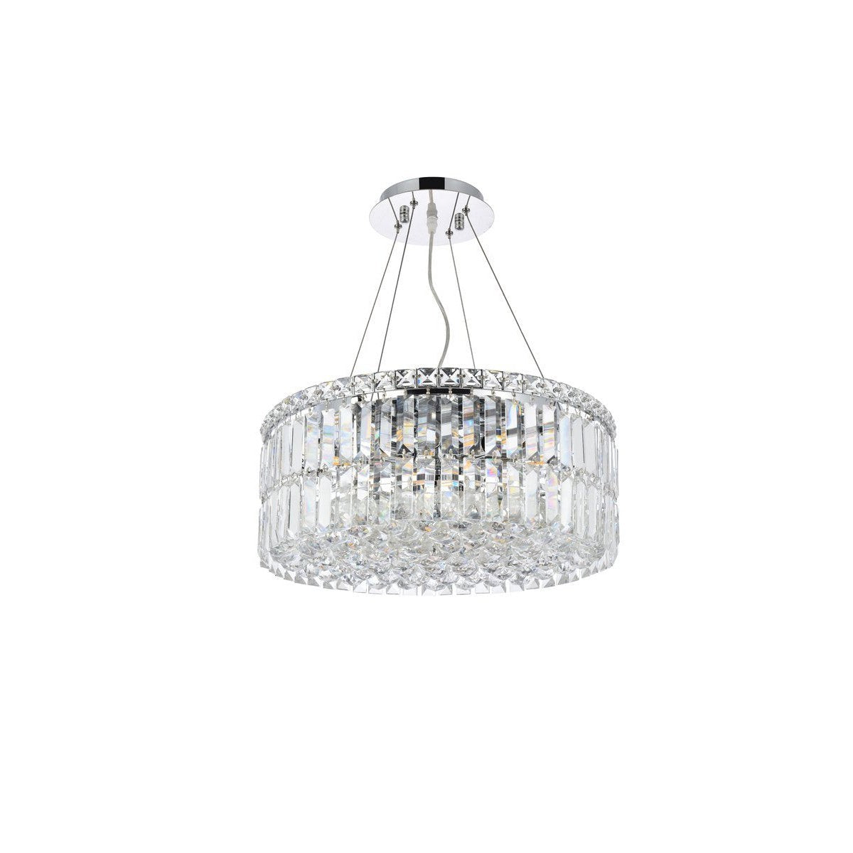 Elegant Lighting MAXIME V2030D20C/RC Chandelier Contemporary - Chrome