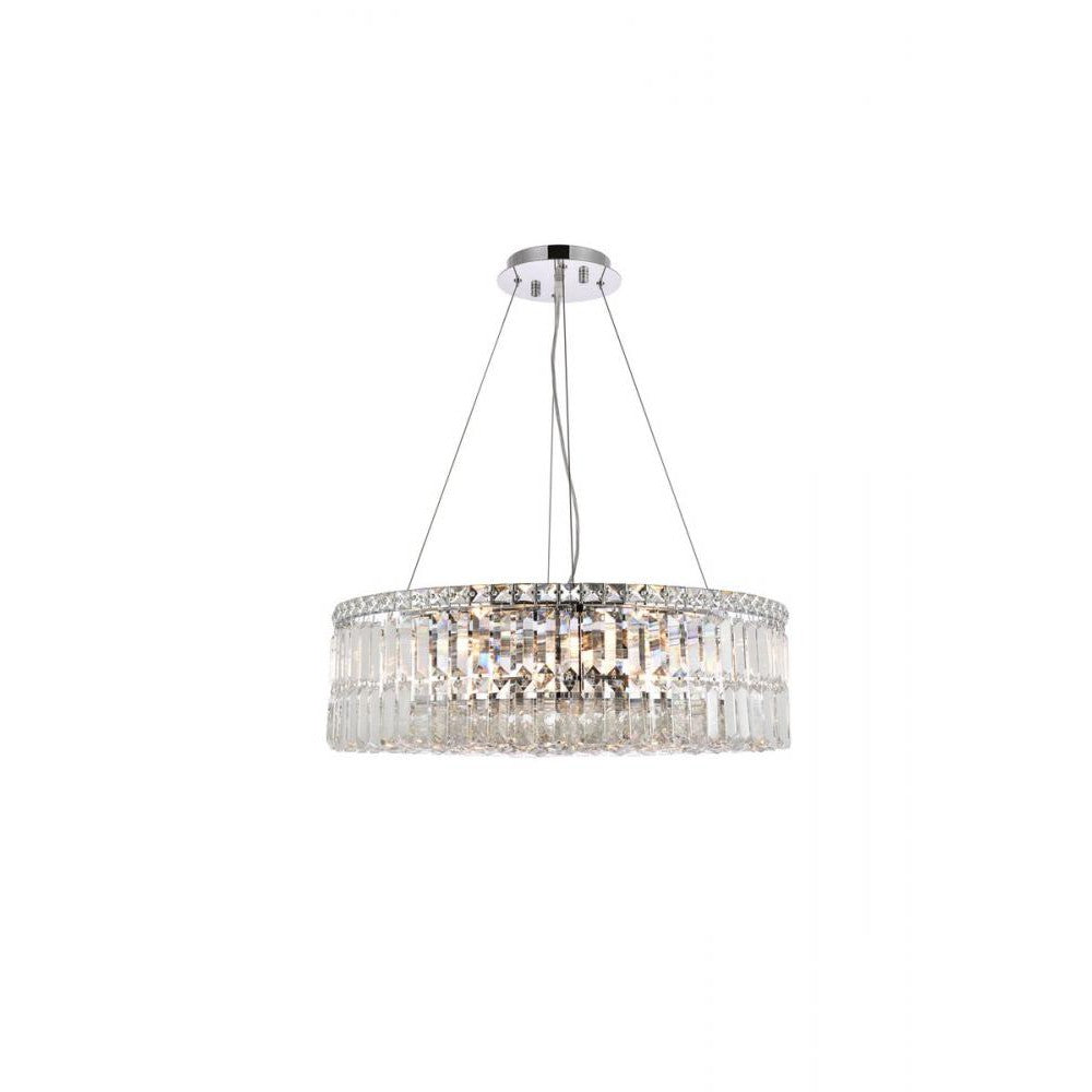 Elegant Lighting MAXIME V2030D24C/RC Chandelier Contemporary - Chrome