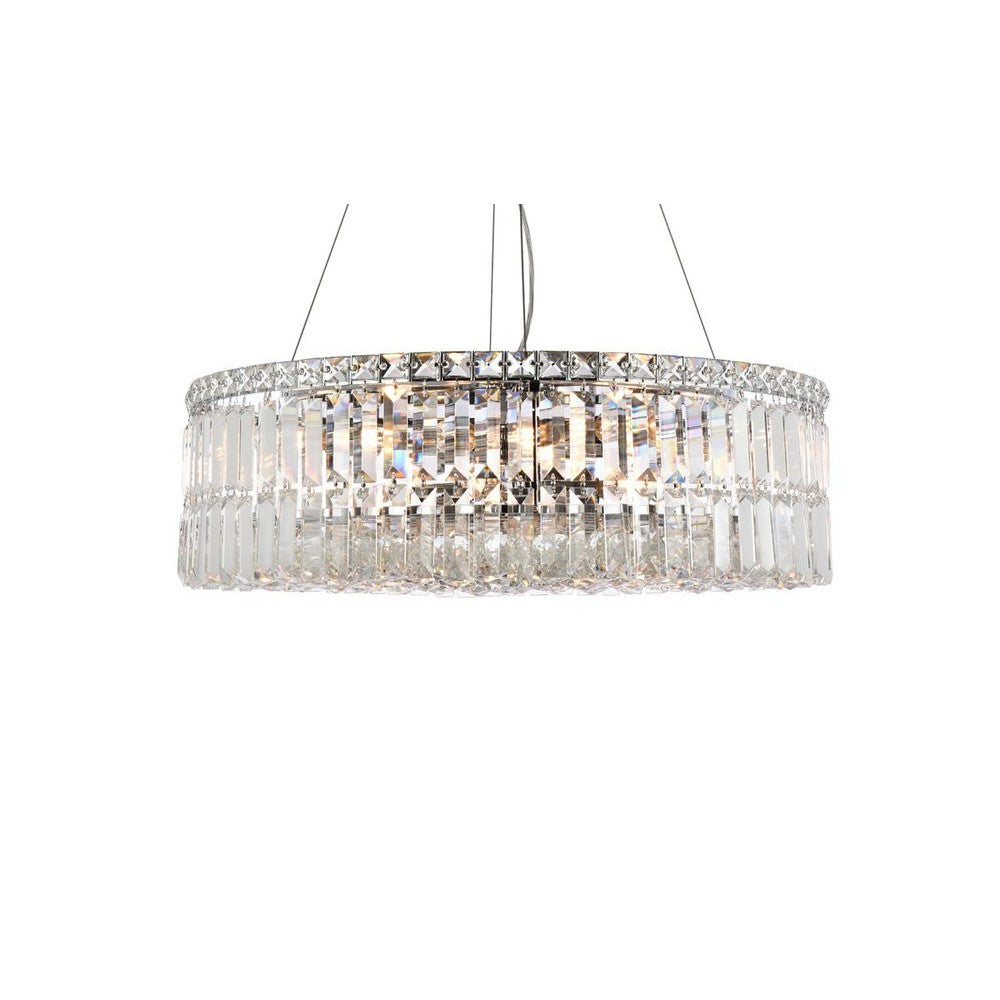 Elegant Lighting MAXIME V2030D24C/RC Chandelier Contemporary - Chrome