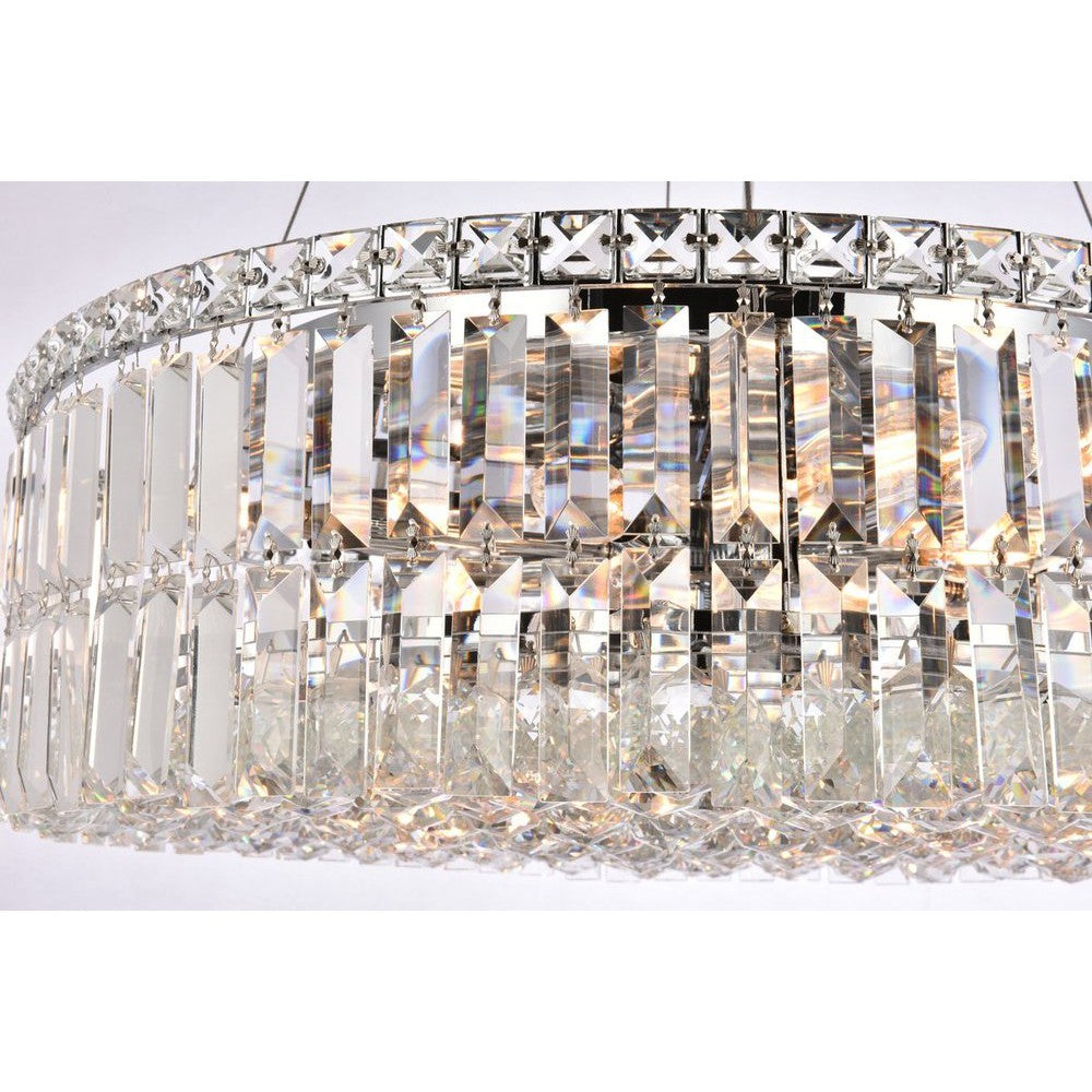 Elegant Lighting MAXIME V2030D24C/RC Chandelier Contemporary - Chrome