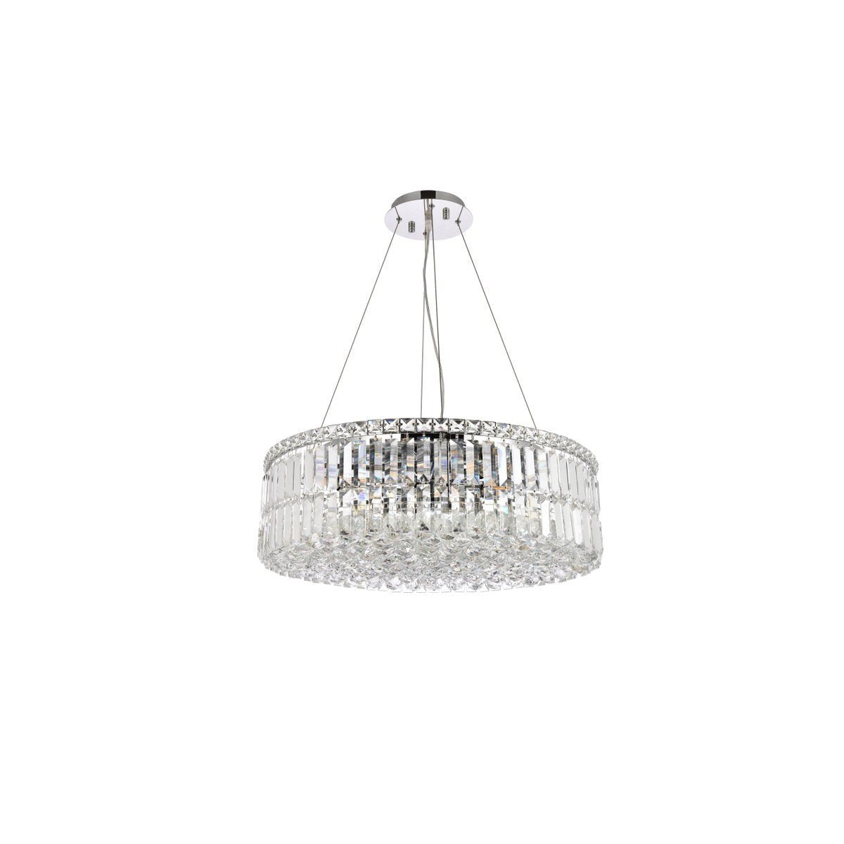 Elegant Lighting MAXIME V2030D24C/RC Chandelier Contemporary - Chrome