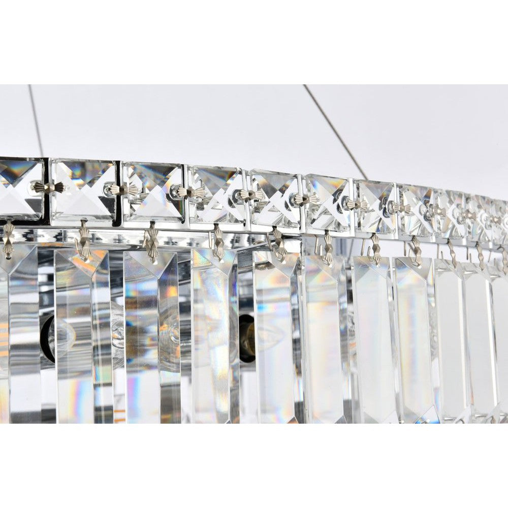 Elegant Lighting MAXIME V2030D32C/RC Chandelier Contemporary - Chrome