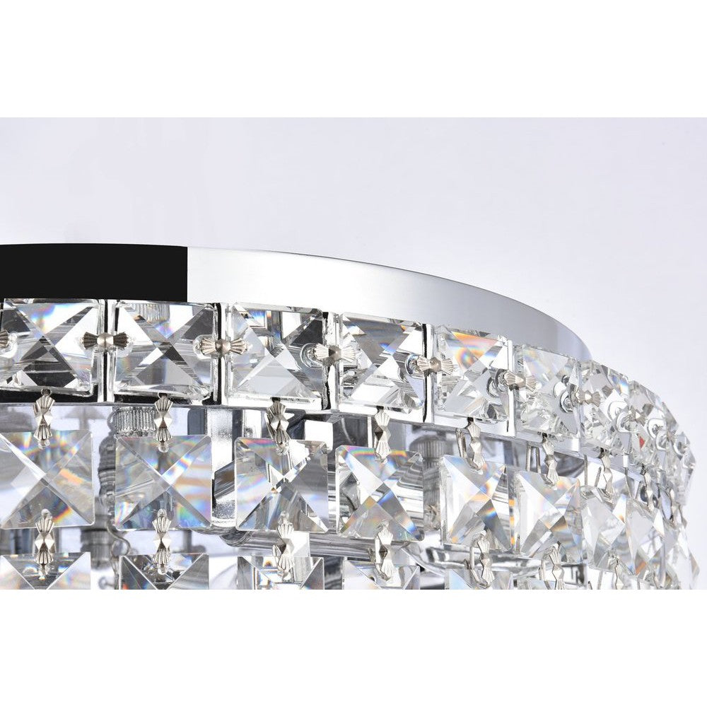 Elegant Lighting MAXIME V2030F14C/RC Flush Mount Contemporary - Chrome