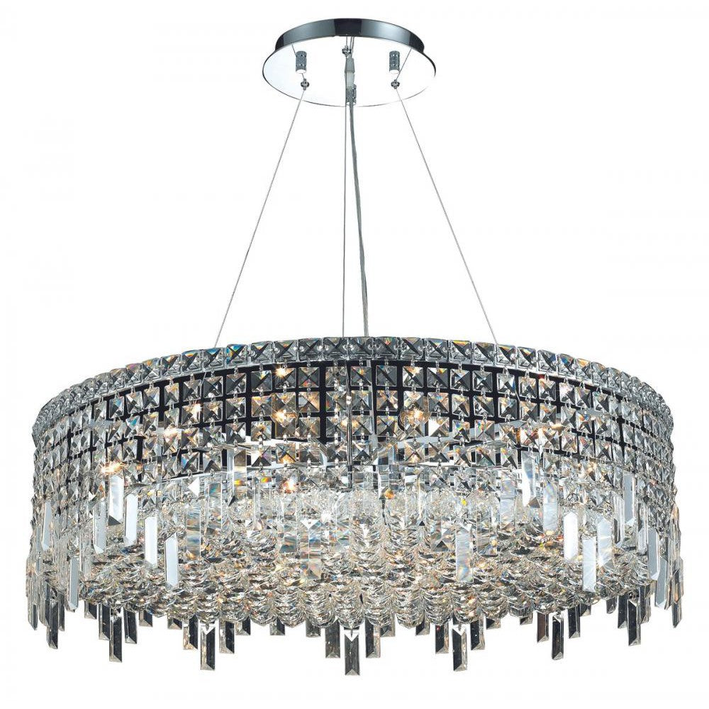 Elegant Lighting MAXIME V2031D32C/RC Chandelier Contemporary - Chrome