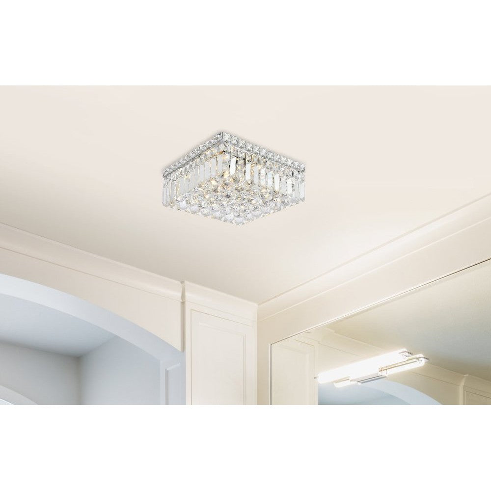 Elegant Lighting MAXIME V2032F12C/RC Flush Mount Contemporary - Chrome