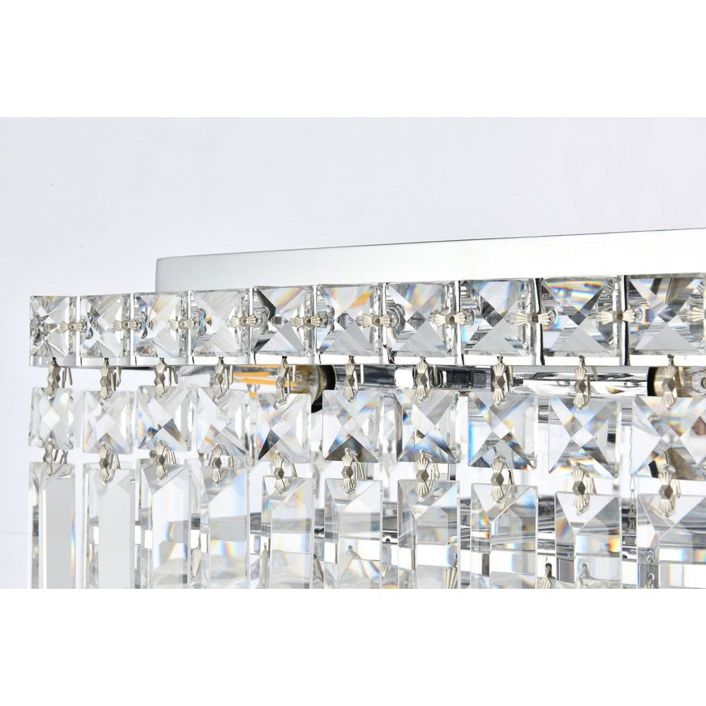 Elegant Lighting MAXIME V2032F14C/RC Flush Mount Contemporary - Chrome