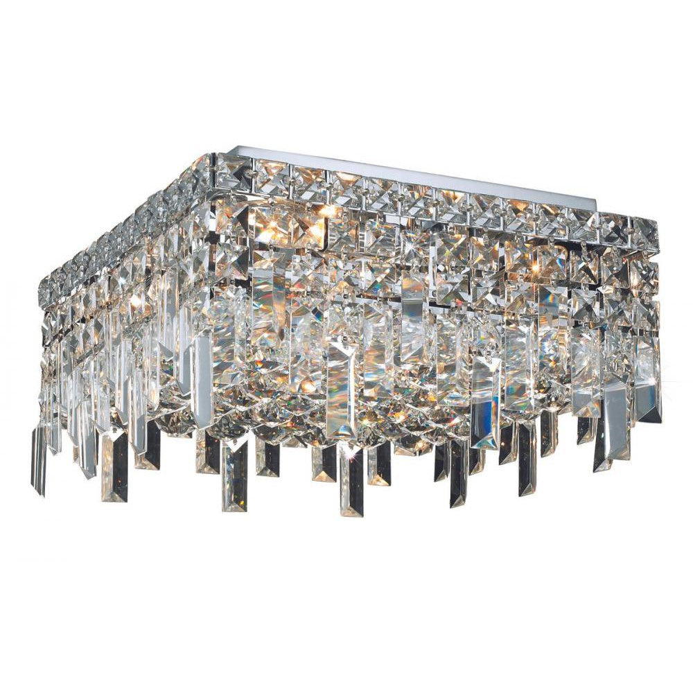 Elegant Lighting MAXIME V2033F12C/RC Flush Mount Contemporary - Chrome