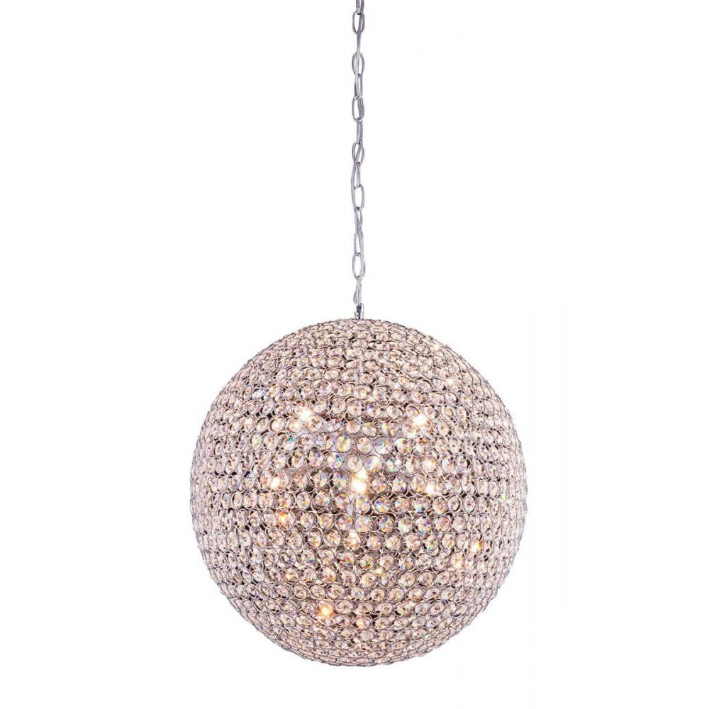 Elegant Lighting CABARET V2102D20C/RC Pendant Contemporary - Chrome