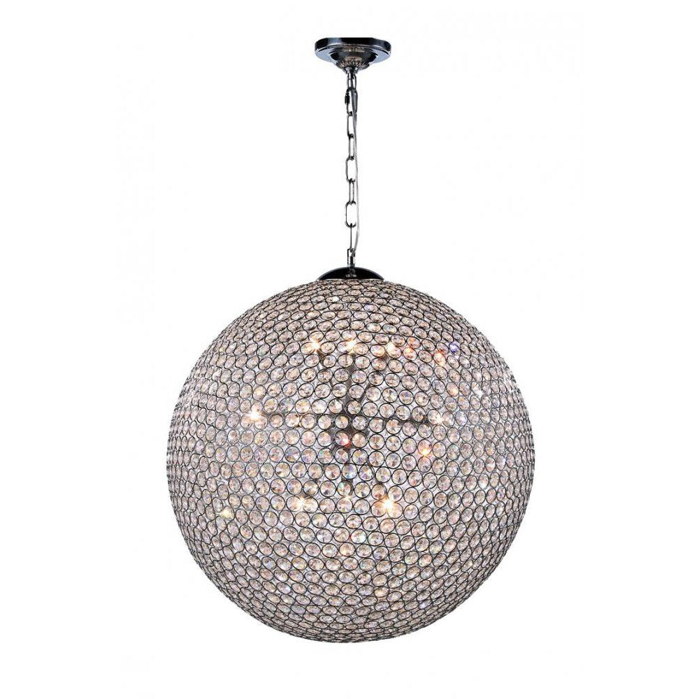 Elegant Lighting CABARET V2102D24C/RC Pendant Transitional - Chrome