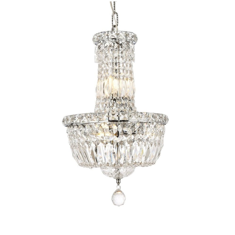 Elegant Lighting TRANQUIL V2528D12C/RC Mini Pendant Transitional - Chrome