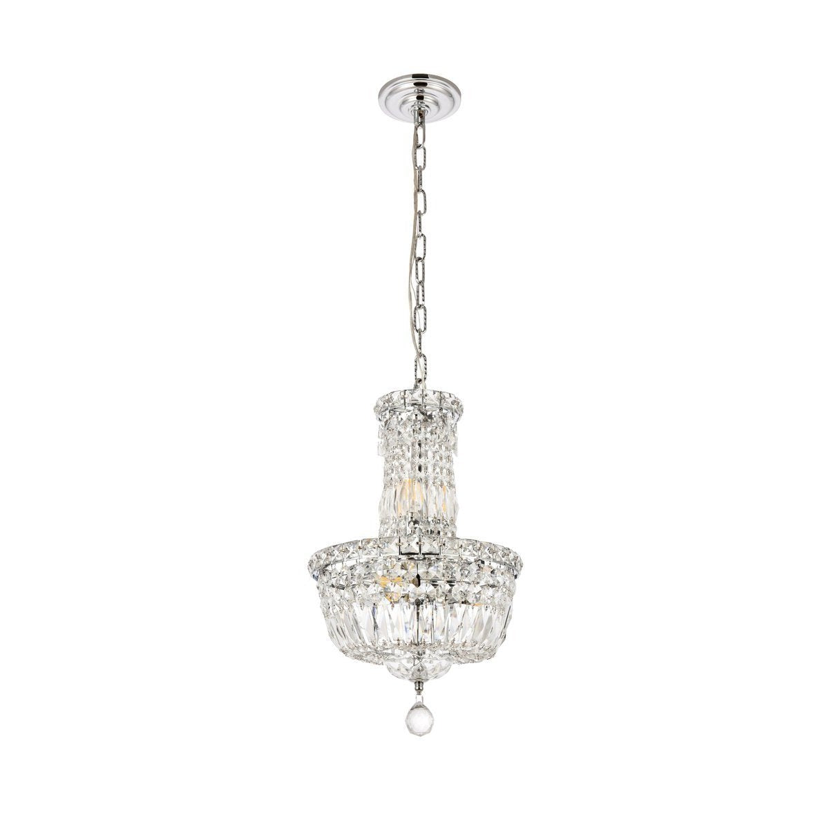 Elegant Lighting TRANQUIL V2528D12C/RC Mini Pendant Transitional - Chrome