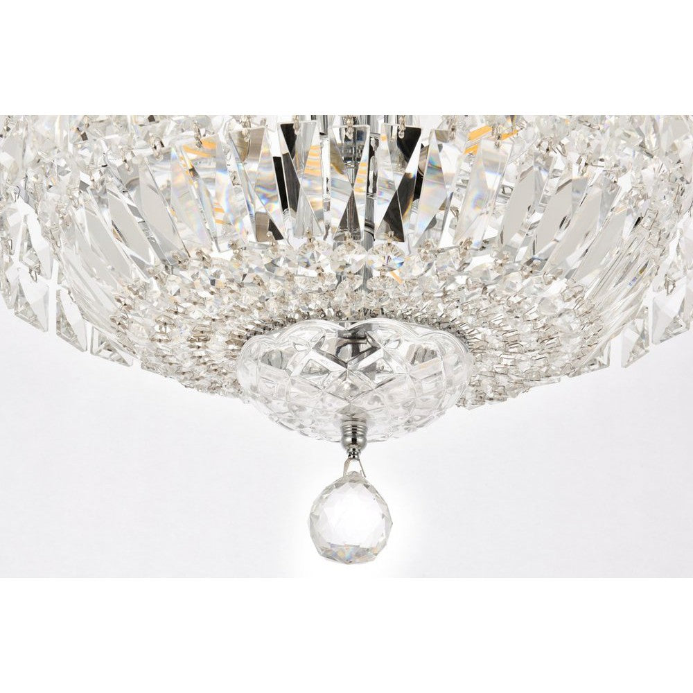 Elegant Lighting TRANQUIL V2528D14C/RC Pendant Transitional - Chrome