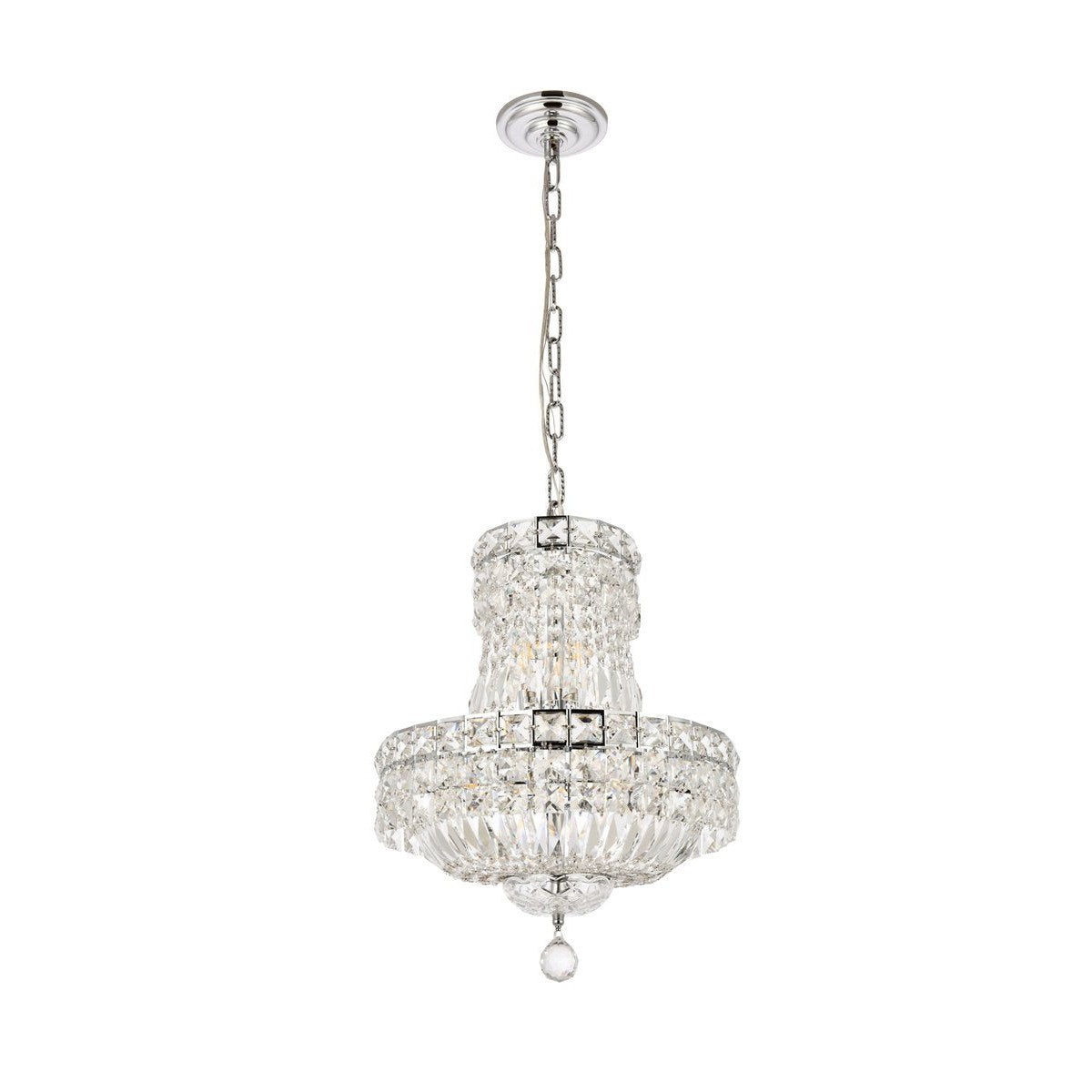 Elegant Lighting TRANQUIL V2528D14C/RC Pendant Transitional - Chrome