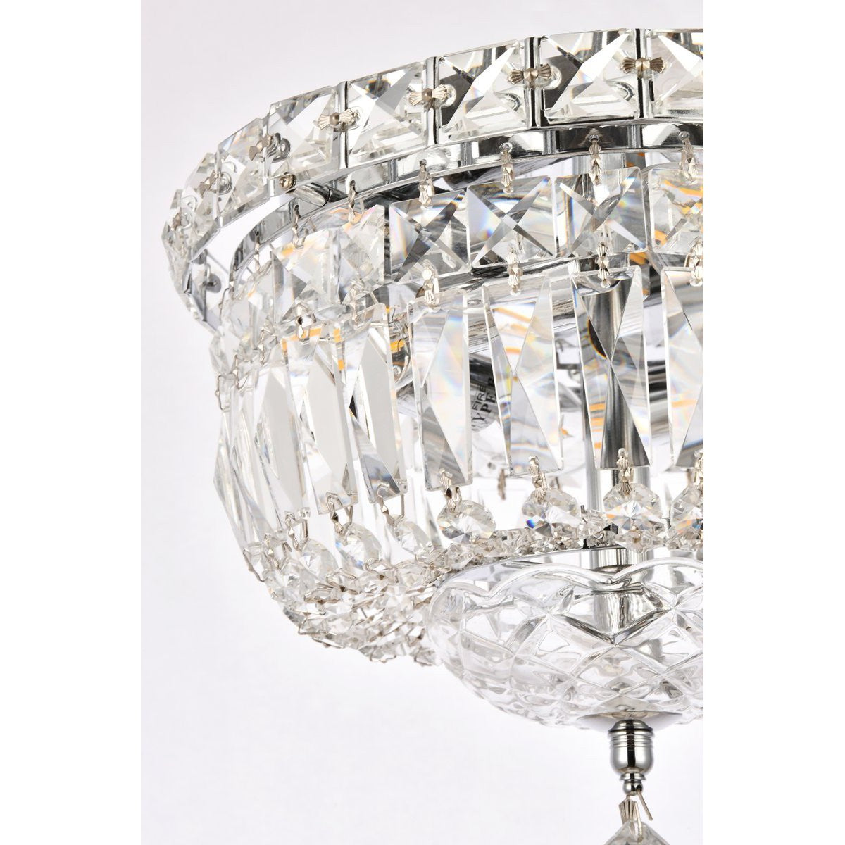 Elegant Lighting TRANQUIL V2528F10C/RC Flush Mount Transitional - Chrome