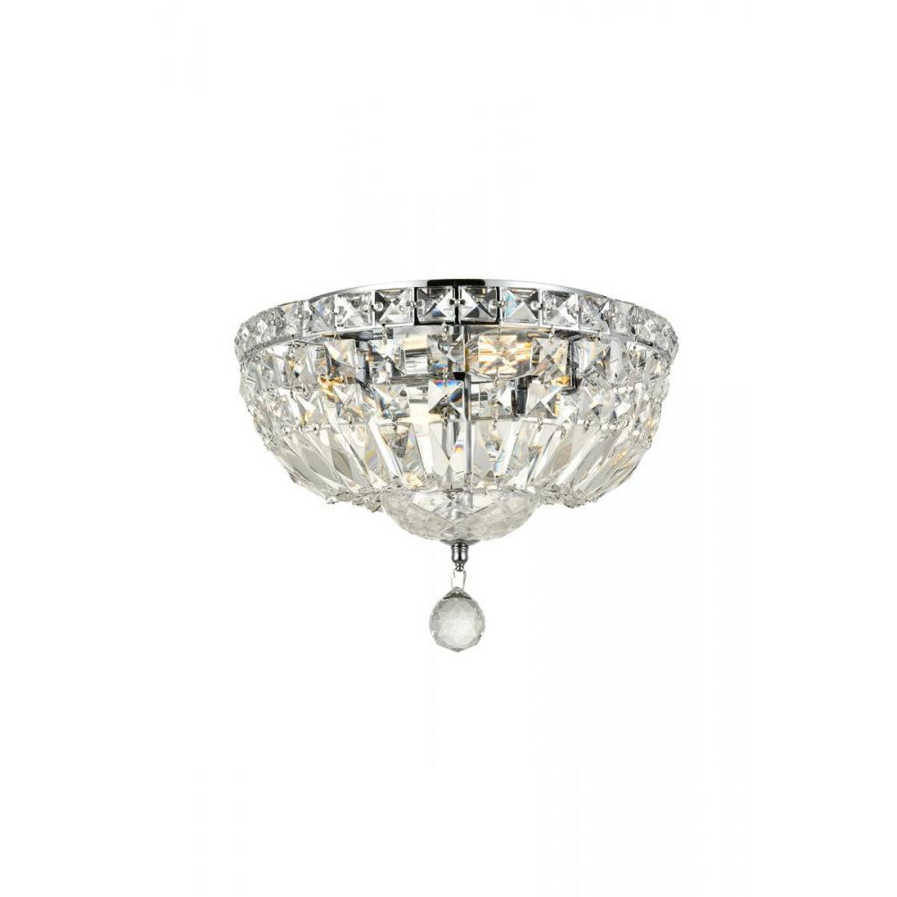 Elegant Lighting TRANQUIL V2528F12C/RC Flush Mount Transitional - Chrome