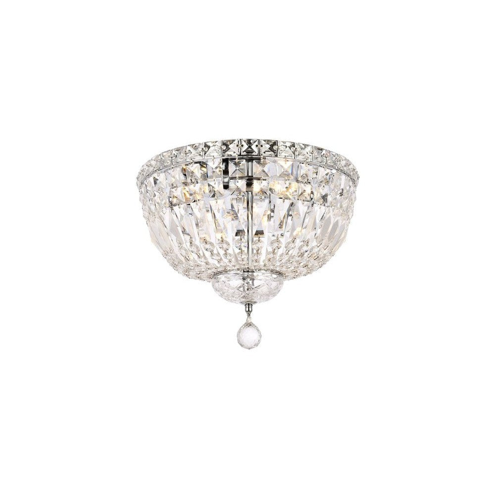 Elegant Lighting TRANQUIL V2528F14C/RC Flush Mount Transitional - Chrome