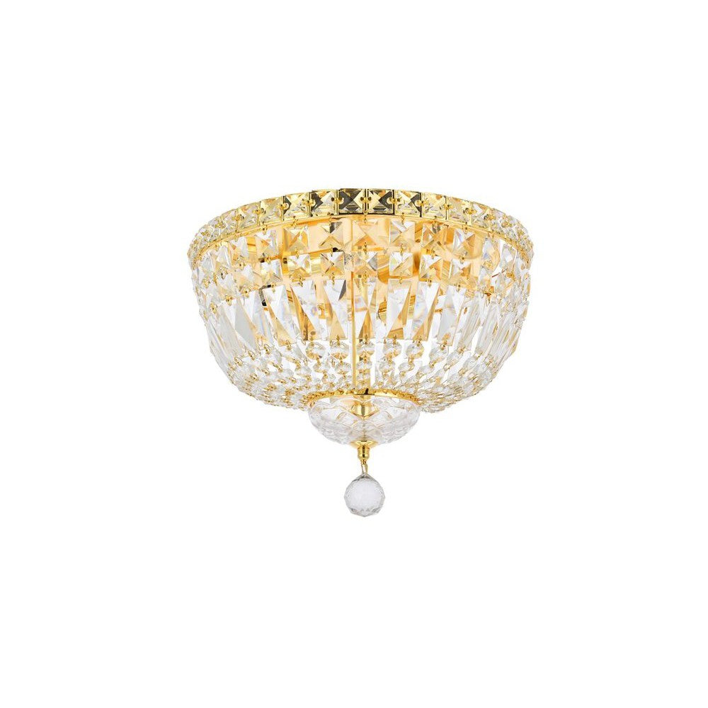 Elegant Lighting TRANQUIL V2528F14G/RC Flush Mount Transitional - Gold