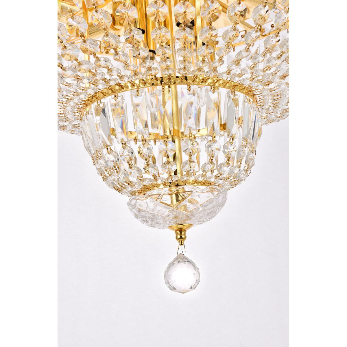 Elegant Lighting TRANQUIL V2528F20G/RC Flush Mount Transitional - Gold