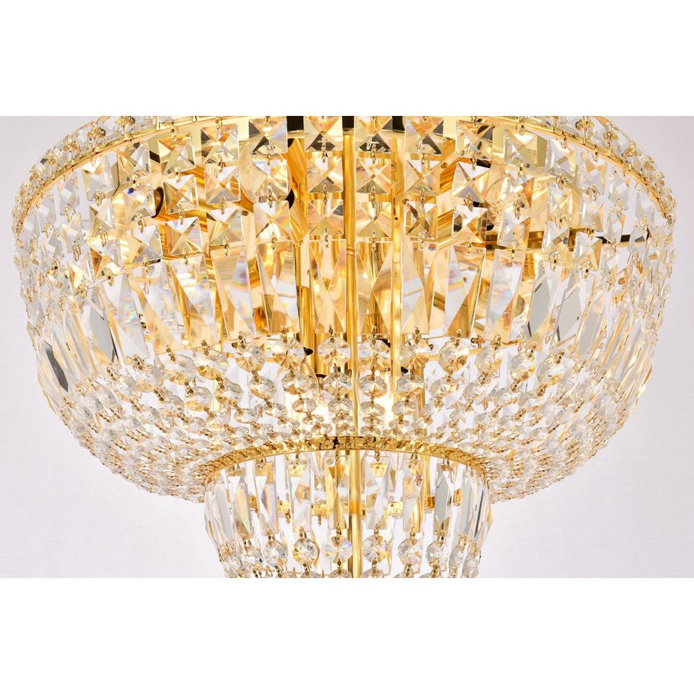 Elegant Lighting TRANQUIL V2528F20G/RC Flush Mount Transitional - Gold