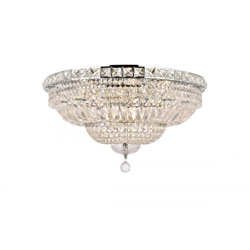 Elegant Lighting TRANQUIL V2528F24C/RC Flush Mount Transitional - Chrome