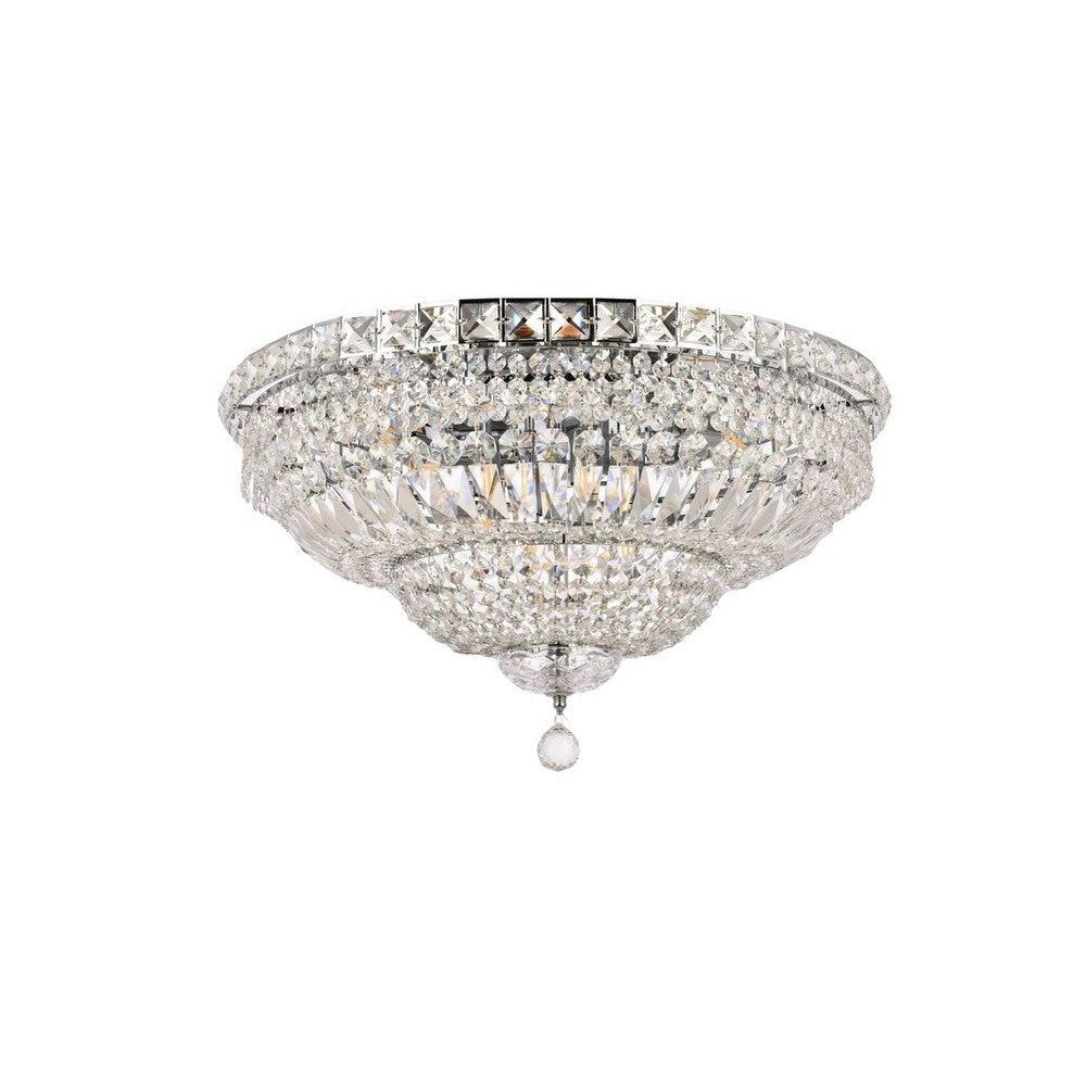 Elegant Lighting TRANQUIL V2528F24C/RC Flush Mount Transitional - Chrome