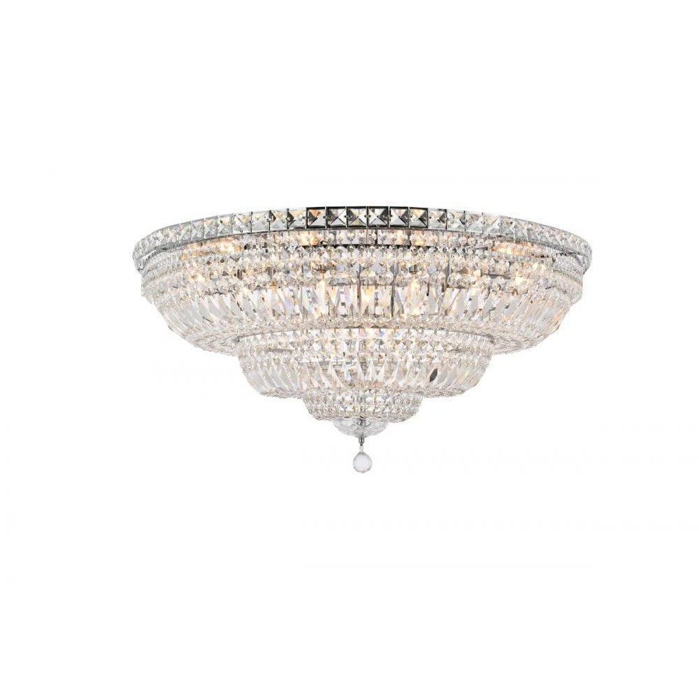 Elegant Lighting TRANQUIL V2528F36C/RC Flush Mount Transitional - Chrome