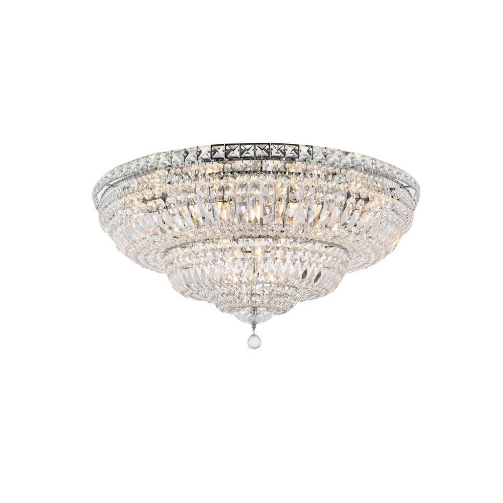 Elegant Lighting TRANQUIL V2528F36C/RC Flush Mount Transitional - Chrome