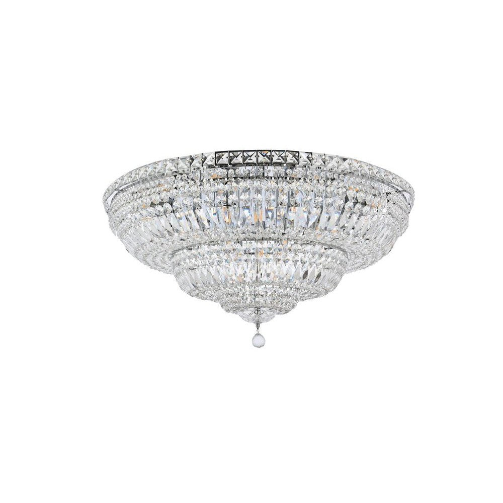 Elegant Lighting TRANQUIL V2528F36C/RC Flush Mount Transitional - Chrome