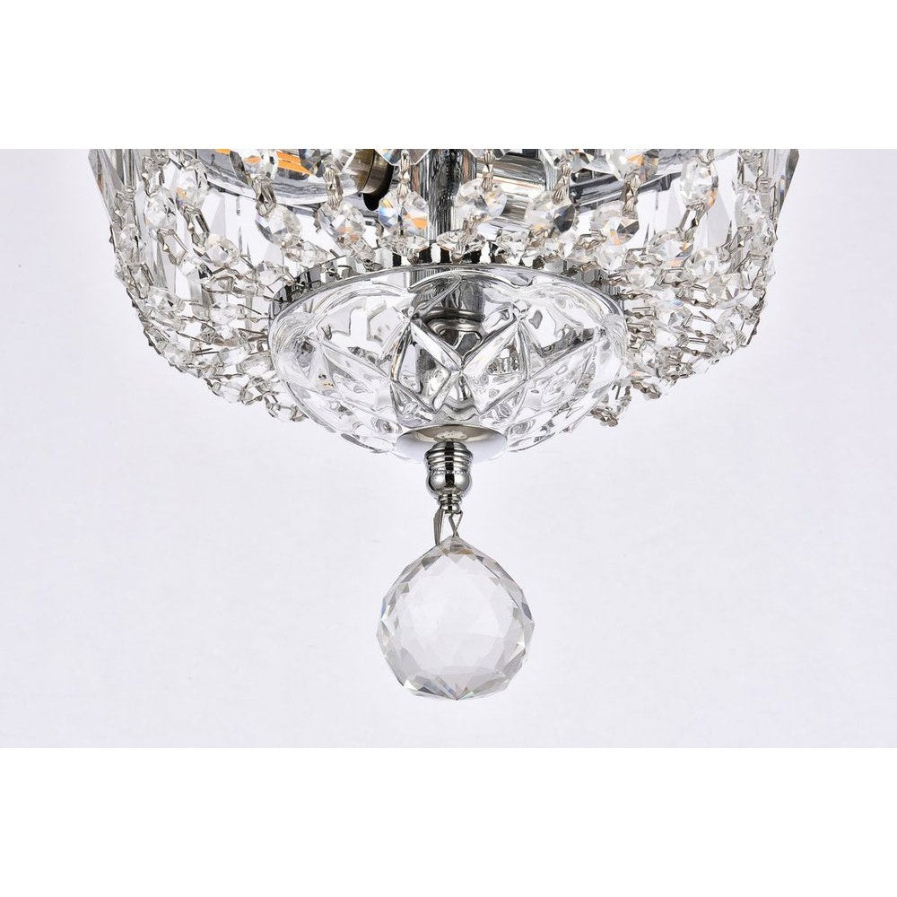 Elegant Lighting TRANQUIL V2528F8C/RC Flush Mount Transitional - Chrome