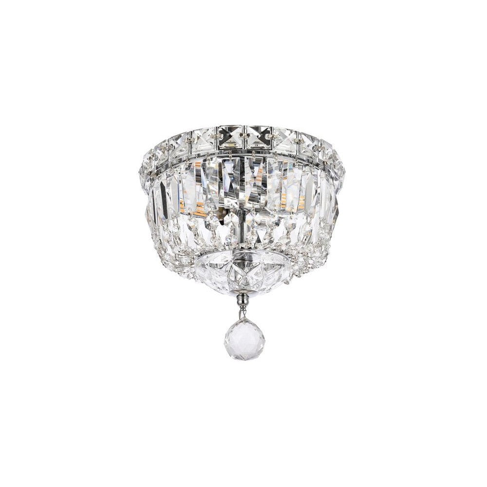 Elegant Lighting TRANQUIL V2528F8C/RC Flush Mount Transitional - Chrome