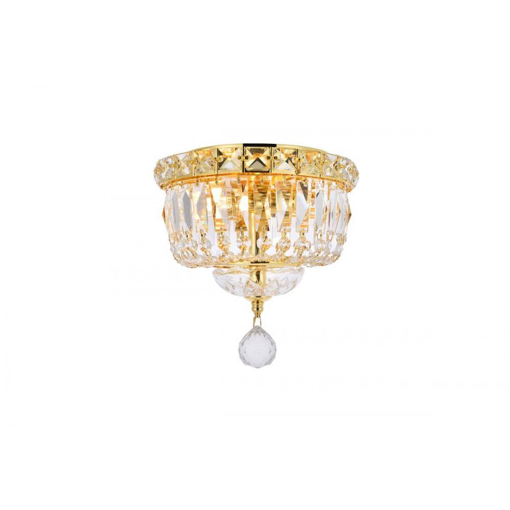 Elegant Lighting TRANQUIL V2528F8G/RC Flush Mount Transitional - Gold